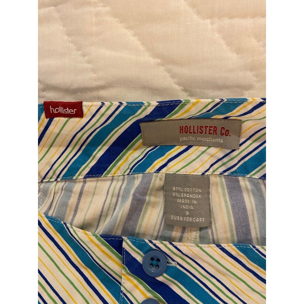 Hollister Pacific Merchants Womens Capris Pants Striped Casual Summer Vacation - Picture 7 of 11